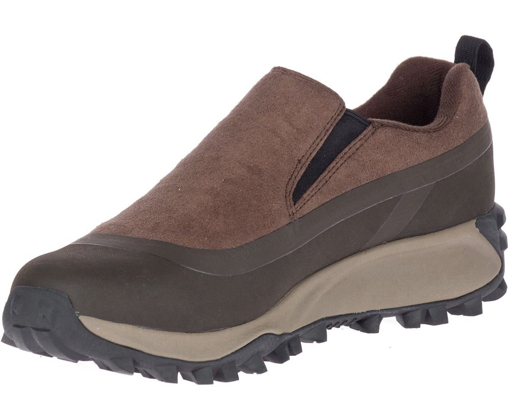 Merrell Boots Brown - Thermo Snowdrift Moc Shell Waterproof - Mens 64RHSZXVE